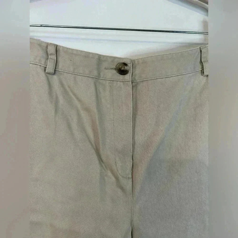 L.L. Bean Women’s Bayside Classic Fit High Rise Khaki Straight Leg Pants - Picture 2 of 9